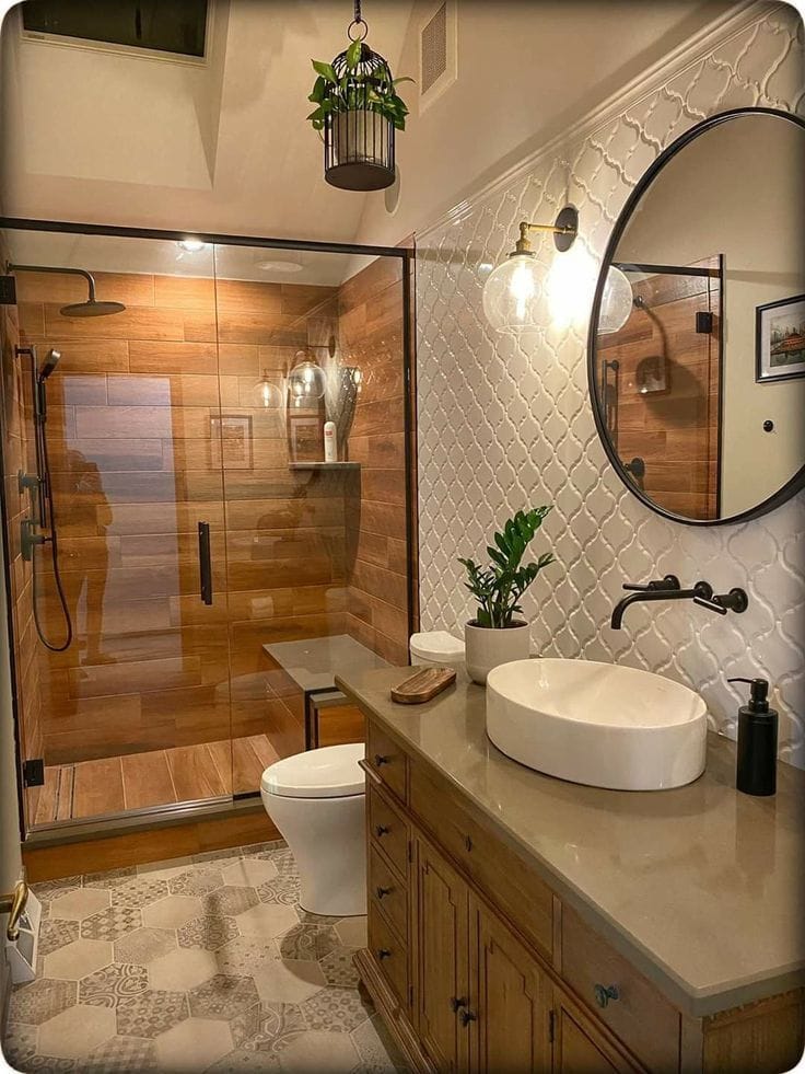 32 Beautiful Bathroom Tile Design Ideas