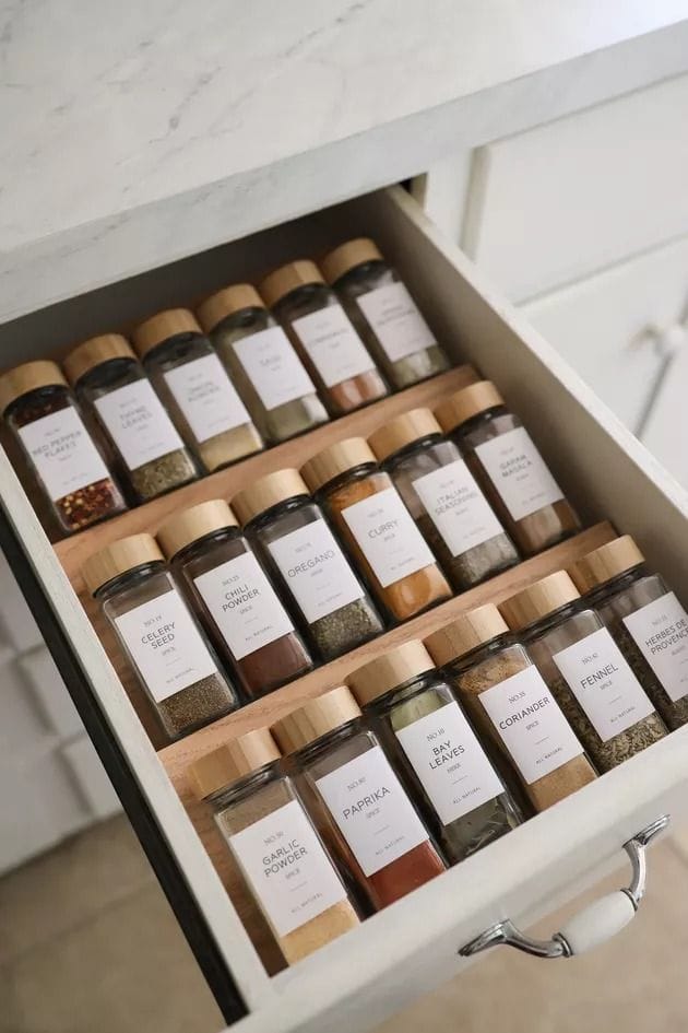 Create a Spice Drawer Organizer That Keeps Things Tidy and Neat | Hunker