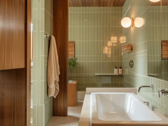 The Secrets To Creating A Timeless Mid-Century Modern Bathroom - Edward George