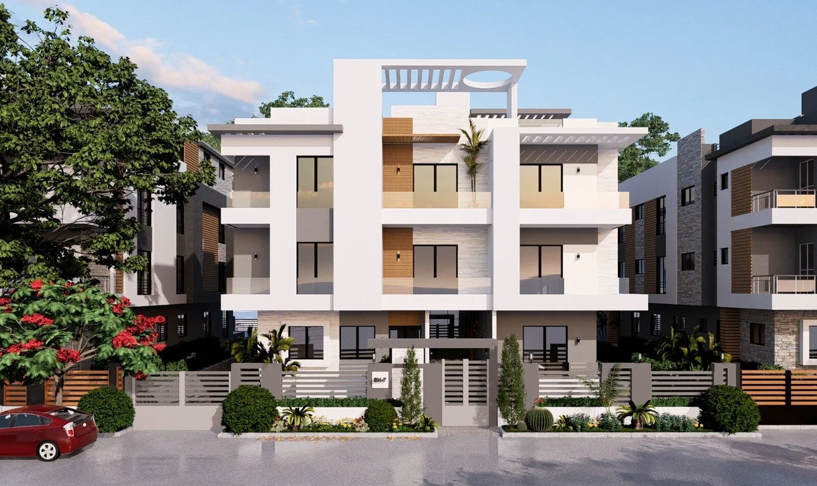 تعديل ألوان و تصميم الشكل الخارجي_2 Fantastic flat with pool in Dream Land – أحلى شقة بحمام سباحة في اجمل مشاريع دريم لاند