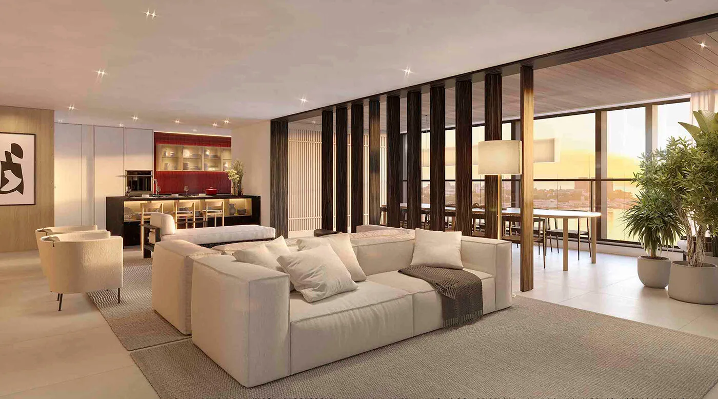 Tegra-Incorporadora-Area-Interna-Living-Decorado-CAPITOLO-by-Piero-Lissoni-Apartamentos-210-Metros-Chacara-Klabin-Sao-Paulo-SP-1400×1400-1736373133934 إطلاق البرازيل، ولاية ساو باولو في فيلا ماريانا. 210 متر مربع – 04 أجنحة و 03 مساحات. تغطية 363 متر مربع. حديقة بمساحة 281 مترًا مربعًا
